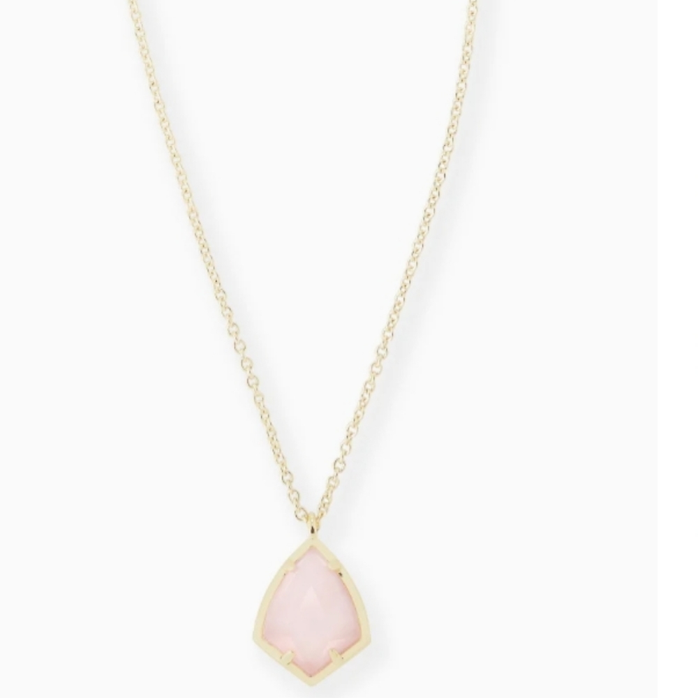 Kendra Scott Cory Pendant Necklace in Rose Quartz